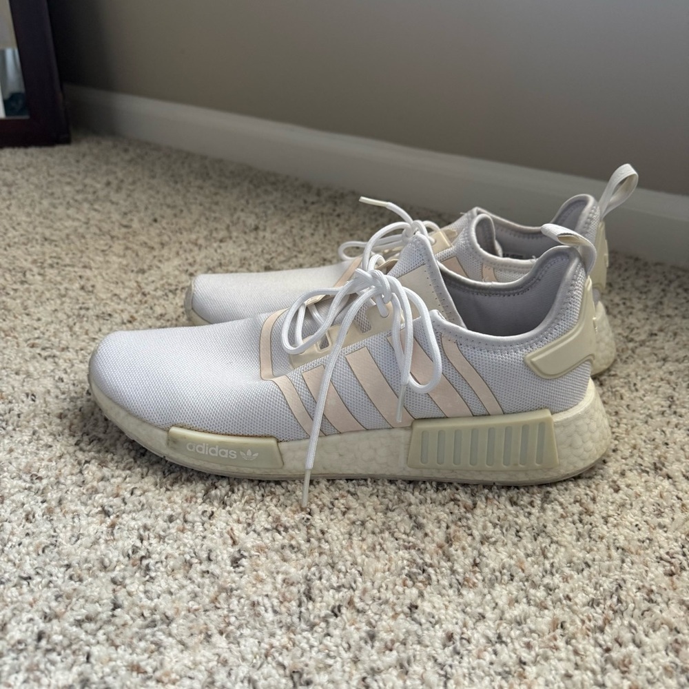 Adidas Cream and White NMD Sneakers Workout Running - Picture 7 of 7